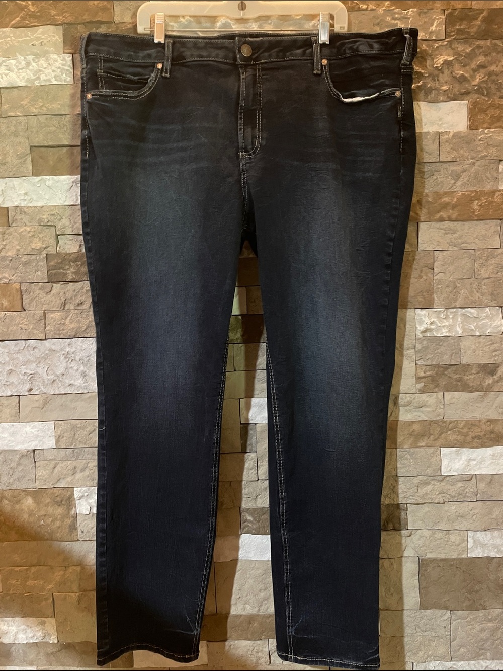 SILVER JEANS CO. Suki Straight Dark Wash Denim Jeans Women’s Sz 24